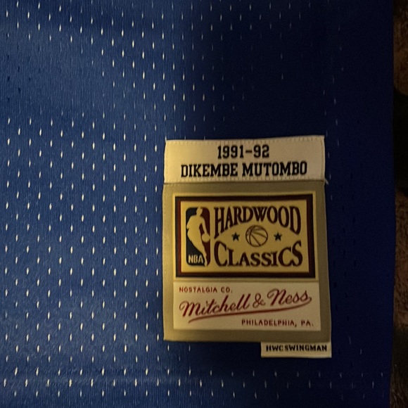 hardwood classic Mitchell and Ness Dikembe Mutombo Denver nuggets Jersey - Picture 3 of 6